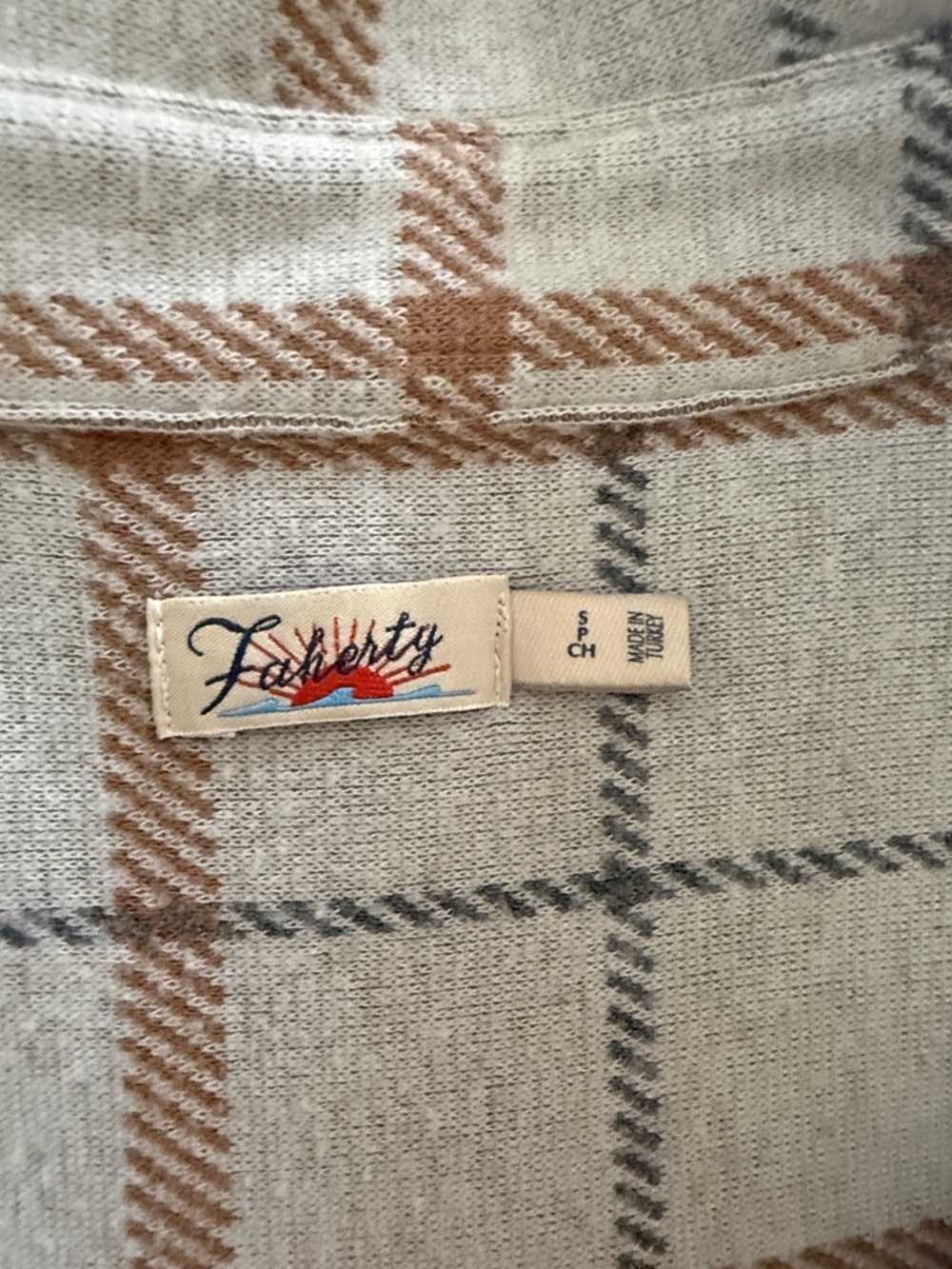 Faherty soft flannel long shirt/dress